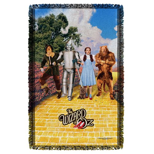The Wizard of Oz On The Road Woven Tapestry Throw Blanket